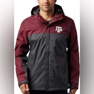 Columbia Texas A&M Windbreaker Jacket XXL Unisex  Omni-Tech Waterproof